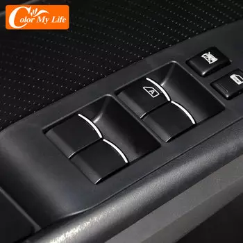 7 шт./компл. ABS хром для Nissan X-trail Qashqai Teana Sylphy Tiida March Sunny Note Altima наклейка на кнопки для стеклоподъемника