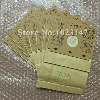 7 шт./лот, мешки для пылесоса, бумажный мешок для пыли для Rowenta ZR745, RS007, Dymbo, RCF122 и т. д. !