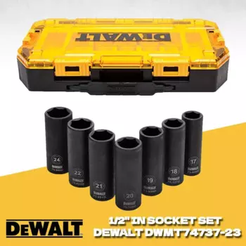 7 шт., ударный гайковерт DEWALT DWMT74737, 1/2 дюйма