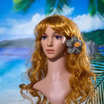 7 шт., заколки для волос с цветочным принтом, 9 см