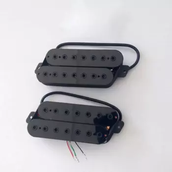 7-струнные звукосниматели Alnico V Humbucker, черные звукосниматели для 7-струнной фанерной лады, аксессуары для гитары