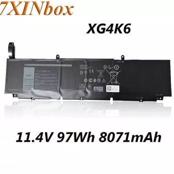 7xinbox XG4K6 11,4 V 97Wh 01RR3 F8CPG 0F8CPG Аккумулятор для ноутбука Dell XPS 17 9700 9710 Precision 5750 Series Notebook