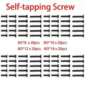 80 шт. Винты HSP 1/10 для моделей 94123 94111 94170 94107