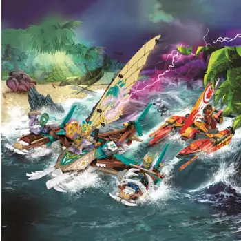 820 шт., Детский конструктор «морем»