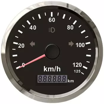 85 мм GPS-спидометр + GPS-антенна Датчик скорости 125 км/ч 200 км/ч Датчик скорости Мотоцикл Гоночный автомобиль Предупреждение о превышении скорости по индивидуальному заказу