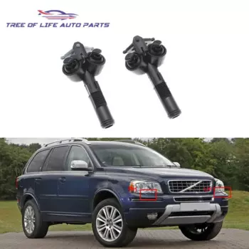 8659926 8659928 насадка для омывателя передней фары, насадка для очистки налобного фонаря, крышка распылителя, цилиндр насоса для Volvo XC90 2003 2004 2005 2006