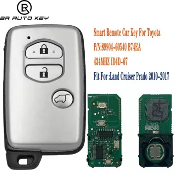 89904-60A50 3 кнопки для Toyota Land Cruiser Prado LC150 2010 + Бесконтактный смарт-ключ B74EA B77EA 4D-67 Чип 61A541-0030 F433