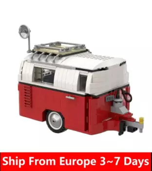 899 шт./партия, Детский конструктор с прицепом для кемпинга