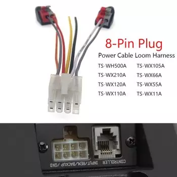 8-10-контактный разъем автомобильный стереоусилитель жгут мощности сабвуфер RCA адаптер для Pioneer TS-WX120A TS-WH500A TS-WX1210A TS-WX300TA