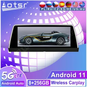 8 + 256G Android 11 Автомобильный мультимедийный плеер GPS Navi Авто Аудио Радиомагнитофон для BMW 7 серии E65 E66 2005-2009 Головное устройство Din