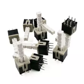 8,5x8,5x24 мм кнопочный переключатель без блокировки 3,3 мм квадратная головка общая высота 24 мм 8,5*24 ч разблокировка