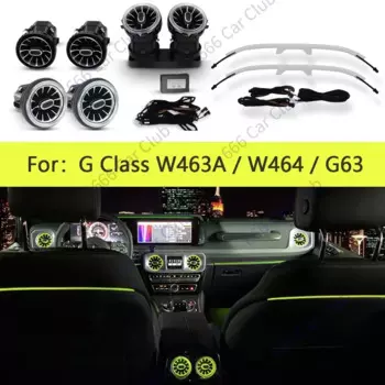 8/64 Цветной светодиодный вентиляционный отверстие для Mercedes Benz G-Class W464 W463 G63 G500 G550 Консоль RGB Выходная насадка Сиденье Декоративный светильник Ремонт