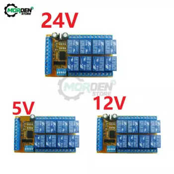 8-канальный DIP-переключатель, модуль реле задержки, ТРИГГЕРНАЯ защелка, бистабильная защелка, кондиционер l DC 5 в 12 В 24 В, источник питания