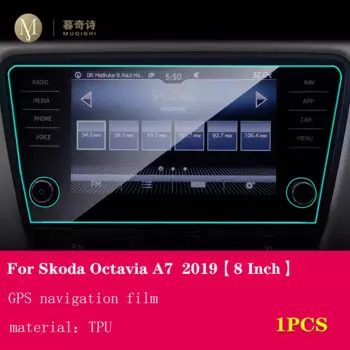 8 дюймов, для Skoda Octavia A7 2019 CCar, центральный экран управления, защита от царапин, задний прозрачный GPS-навигатор
