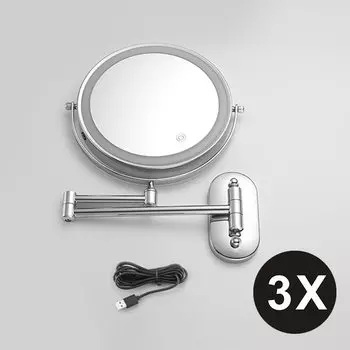 8-дюймовое умное косметическое зеркало, золотое/черное