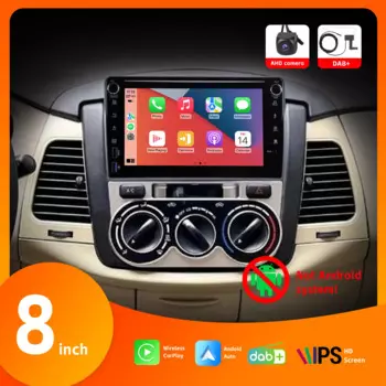 8-дюймовый автомобильный радиоприемник с беспроводным Carplay Android Auto IPS DSP с сенсорным экраном BT AHD камера заднего вида для Toyota Innova Avanza 2007-2011