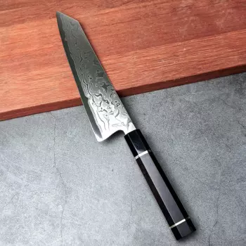 8-дюймовый нож Kiritsuke, ручка из черного дерева, 67 слоев, лезвие из дамасской стали VG10, острые поварские ножи, Мясницкий резак, японские кухонные ножи