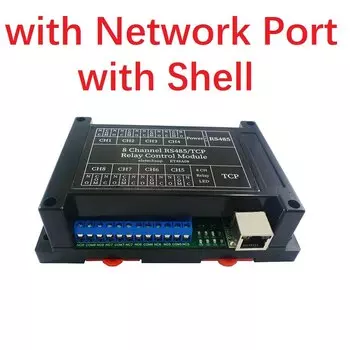 8-канальный релейный модуль Ethernet/RS485 eletechsup 12В