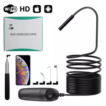 8 мм 1200P беспроводной WIFI портативный эндоскоп для осмотра бороскопа камера отоскоп