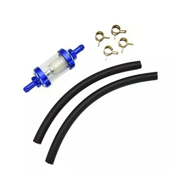 8 мм алюминиевый сплав с ЧПУ, стекло, мотоциклетное газовое топливо, бензиновый масляный фильтр, аксессуары для мотоциклов для ATV, эндуро, грязевого пит-байка, мотокросса