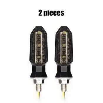 8 мм мини-мотоциклетные светодиодные указатели поворота, янтарный мигающий свет, мигалка, указатель поворота, 12 В, индикаторная лампа для мотоцикла, аксессуары