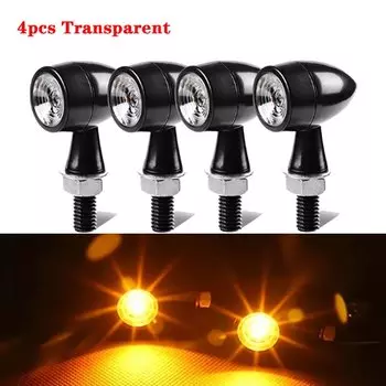 8 мм мотоциклетный мини-светодиодный указатель поворота пуля мото мигающие огни Clignotant 12 В мотоциклетный светодиодный указатель поворота для Honda Yamaha