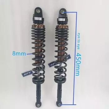 8 мм пружина 400 мм 410 мм 420 мм 430 мм 440 мм 450 мм 480 мм 500 мм амортизаторы для мотоциклов Honda Yamaha Suzuki Kawasa