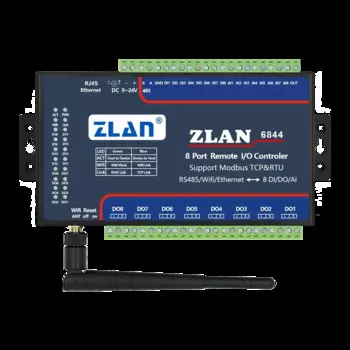 8-портовый пульт дистанционного управления AI MQTT Modbus TCP MQTT Wifi ZLAN6844