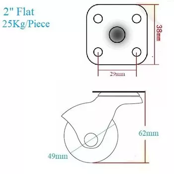 8 шт. 1,5 "2" шариковый ролик, универсальная поворотная пластина M8, вынос с резьбой, мебельный ролик, диван, шкаф, золото, античная медь, черный
