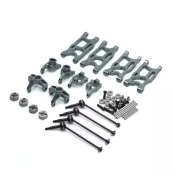 8 шт. для LC Racing 1/14 WLtoys 144001 124017 -16-18-19 Радиоуправляемая машина, обновленные запасные части, поворотный рычаг, рулевая чашка, CVD и т. д.