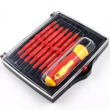 8 шт Изолированная Отвертка Набор точность съемный магнитный биты Torx шестигранные Phillips Ремонт бытовой ручной инструмент