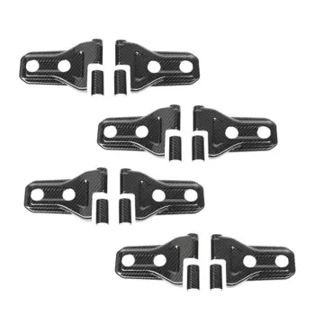 8 шт./компл. Петля двери автомобиля накладка украшения подходят для Jeep Wrangler JL JT 2018 2019 2020 углеродного волокна Стиль из АБС-пластика черного цвета