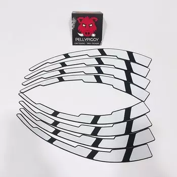 8 шт./лот, декоративные наклейки для автомобильных шин, тюнинг автомобиля, универсальные 3D постоянные соединенные наклейки из ПВХ, автомобильные наклейки для 4 колес, наклейки