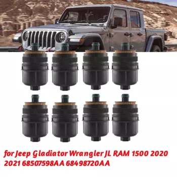 8 шт. масляный фильтр для двигателя, масляный фильтр для Jeep Gladiator Wrangler JL RAM 1500 2020 2021 68507598AA 68498720AA масляный фильтр для двигателя