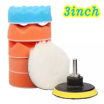 8 шт., набор аксессуаров для полировальной машинки, 3/4/5/6/7 дюйма