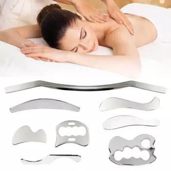 8 шт., набор инструментов для массажа, из нержавеющей стали
