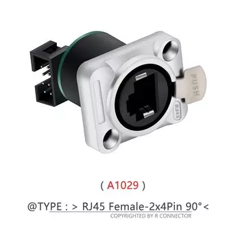 8 шт. новый RJ45 с разъемом для печатной платы, гнездовой адаптер RJ45, гнездовые розетки для монтажа на панели, разъем Ethernet RJ45