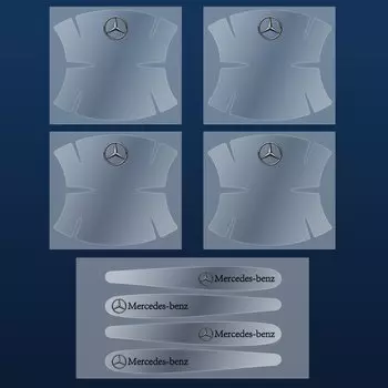 8 шт. прозрачная защитная пленка для дверных ручек автомобиля, наклейки против царапин для Mercedes Benz AMG W212 W108 W124 W204 W205 W210 W211