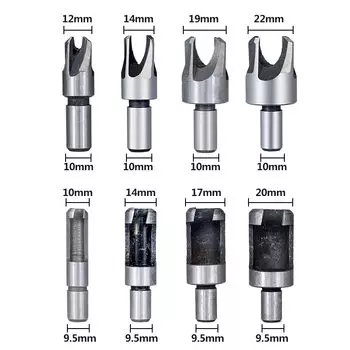 Набор резцов для дерева Hampton 8 шт.