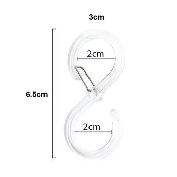 8 шт. S-образные крючки TAANY белые