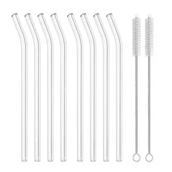 8 шт., стеклянные соломинки BalmyDays