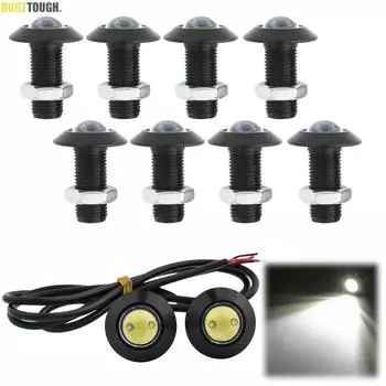 8 шт., светодиодная решетка Eagle Eye, ультратонкая белая противотуманная фара Hawkeye, DRL, освещение номерного знака, парковочный фонарь, мотоцикл, внедорожник, пикап 12 В