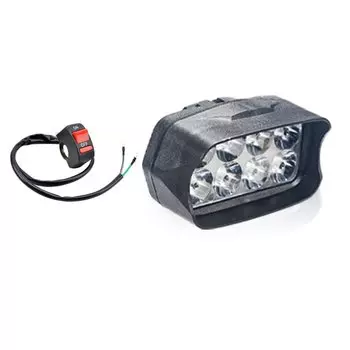 8 светодиодов, фонари для мотоциклов, сигнальные лампы, дополнительная противотуманная лампа, дневные ходовые огни, работа с аксессуарами переключателя