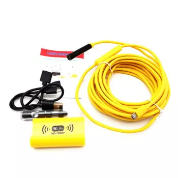 8 светодиодов, Wi-Fi эндоскоп, Бороскоп, HD-камера для осмотра, жесткий кабель 5 м для телефонов iOS и Android
