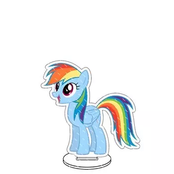 8cm kawaii Stand Cute MY LITTLE PONY Plaque for Desk Decoration