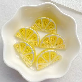 8pcs Cute Electroplated Fruit Grape, Strawberry, Grape, Lemon Fruit Flat back Stone Figurines Scrapbook DIY Jewelry Decor Crafts