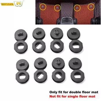 8x универсальный автомобильный коврик зажимы держатели рукава черный авто ковер фиксация ручки зажимы Автомобильные аксессуары