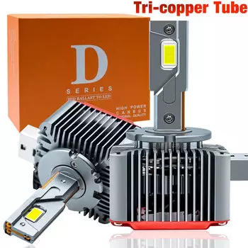 90000LM D3S фонарь D1S D2S D4S D5S D8S фонарь, лампа с тройной медной лампой HID 100W Canbus D2R D4R CSP Автомобильная фонарь 6000K 12 в 24 В