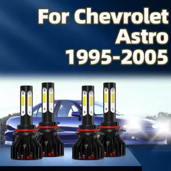 9005 лм 9006 1995 Автомобильная фара 4 боковой чип Turbo Lamp для Chevrolet Astro 1998 96 97 1999 2000 2001 2002 2003 2004 2005