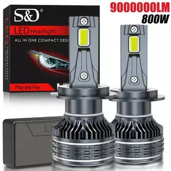 9005 лм, лампа для передних фар H7, H8, H11, H1, H3, H4, Canbus 9006, HB3, 9012, HB4, Hir2, лампа для задних фонарей, 36 шт.